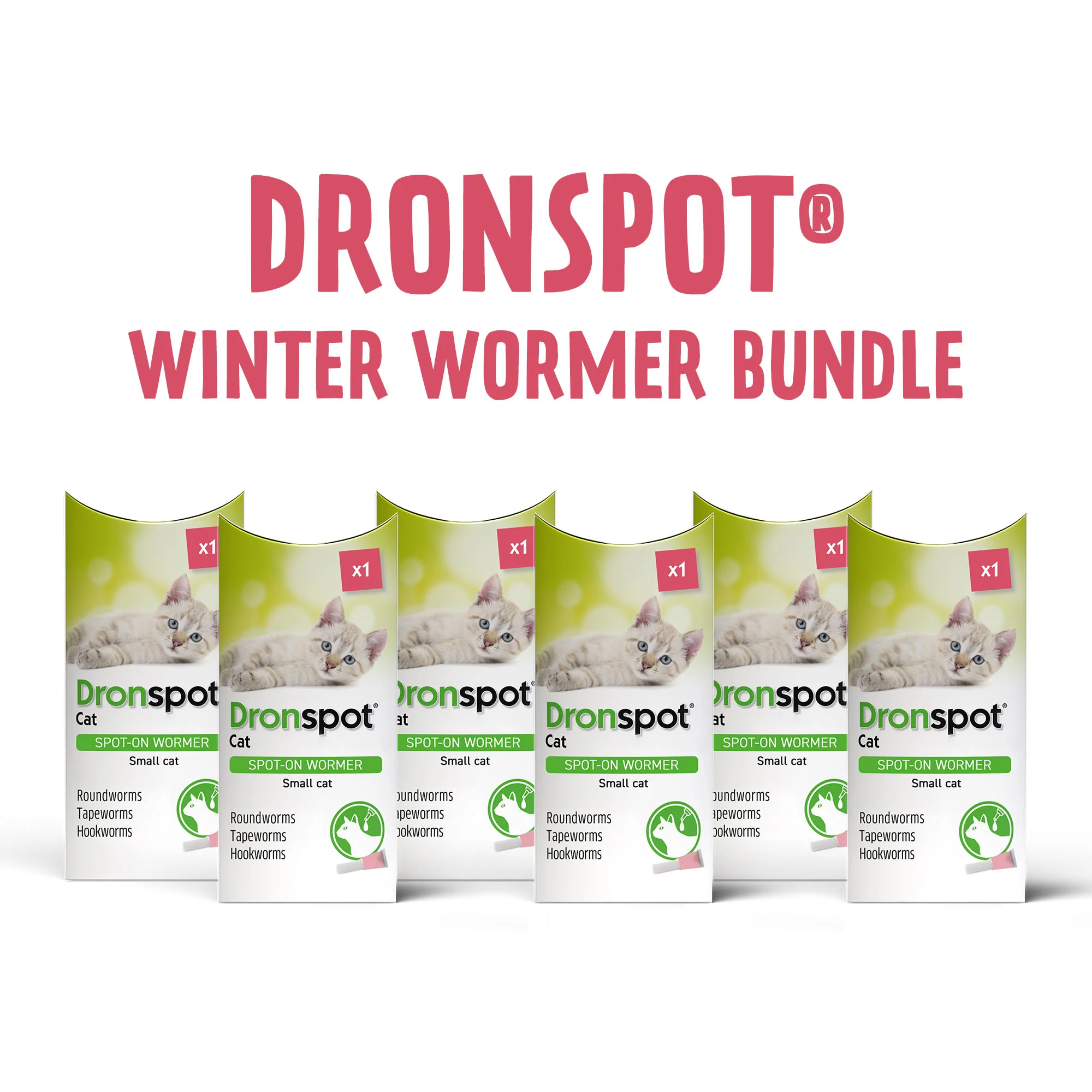 6x Dronspot Spot On Worming Solution for Small Cats (0.5-2.5kg) - Image 8