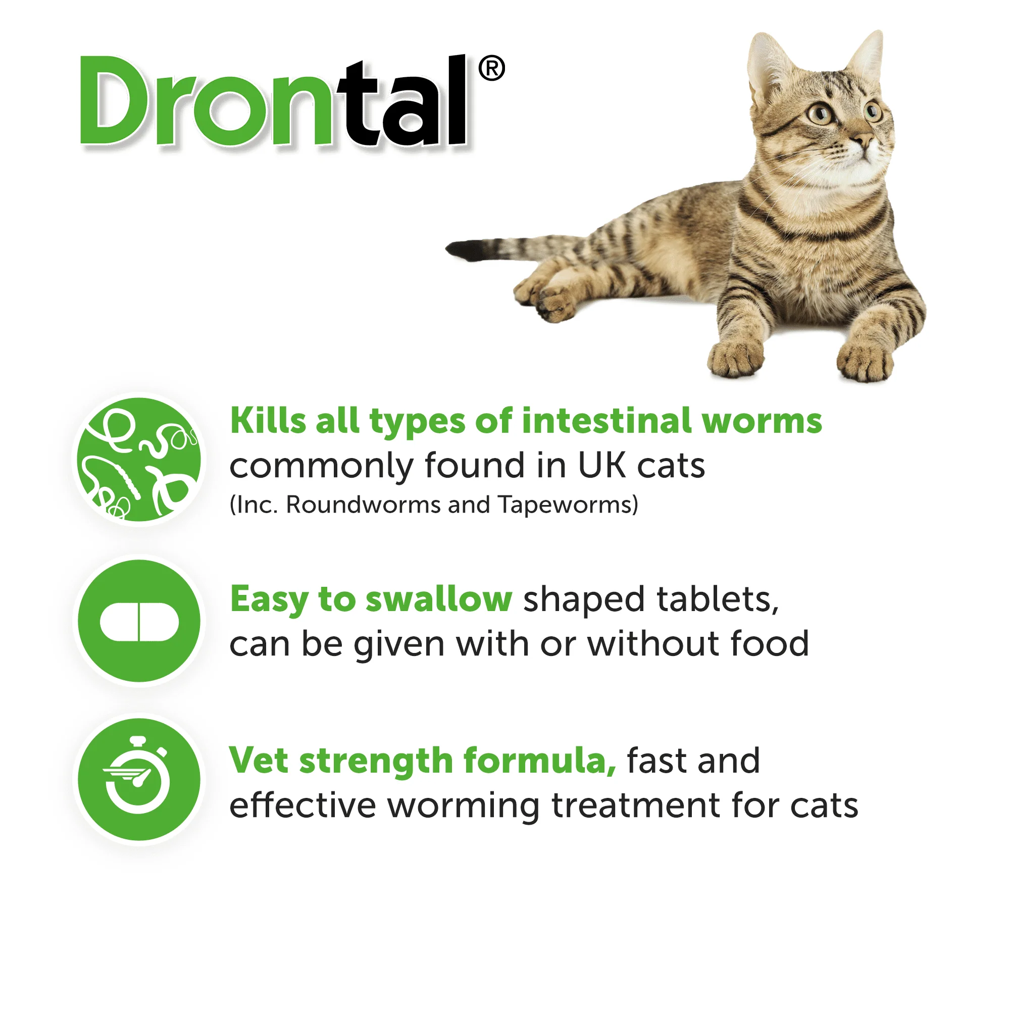 6x Drontal Wormer Tablets for Large Cats (Over 4kg) - Image 5