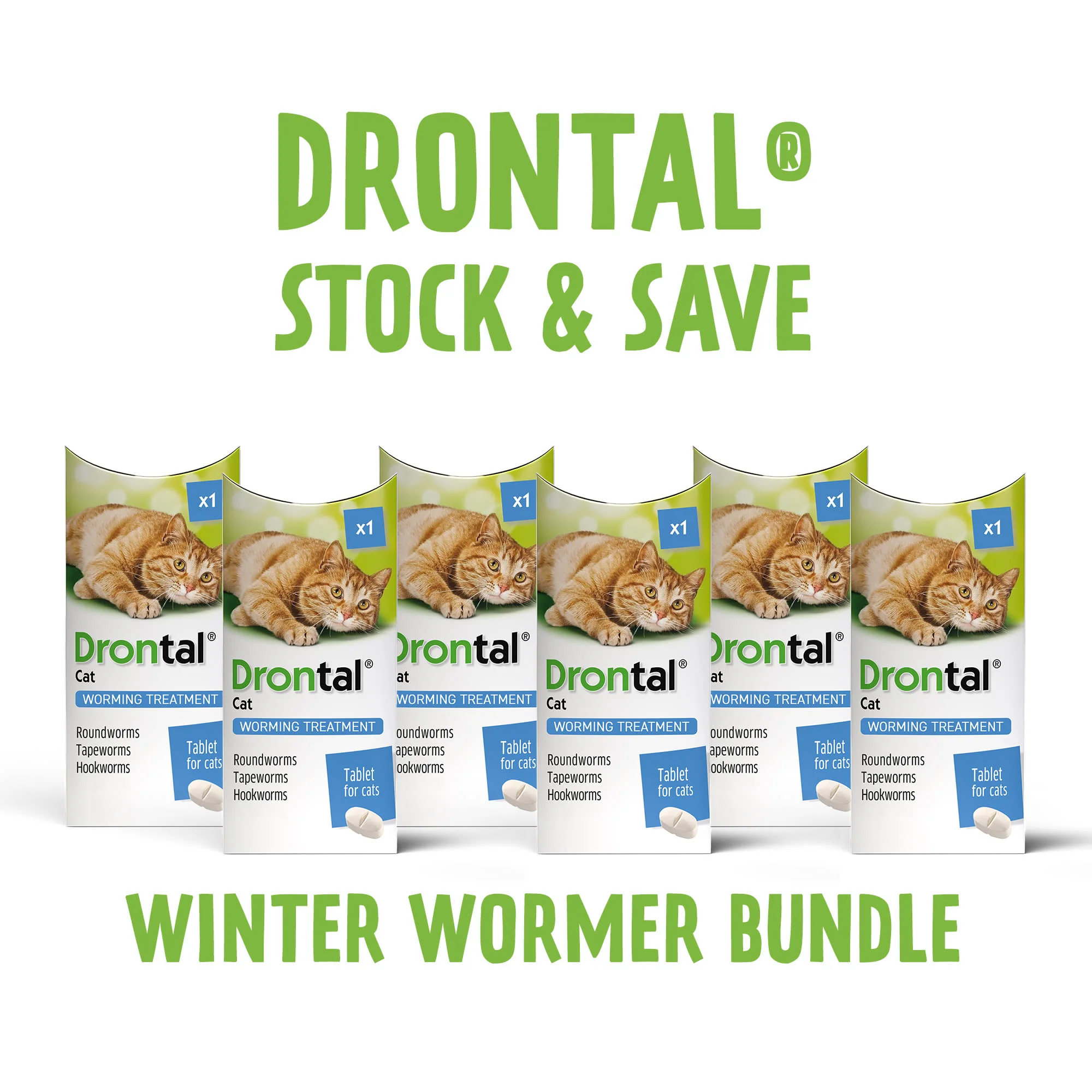 6x Drontal Wormer Tablets for Small and Medium Cats (2 to 4kg) - Image 3