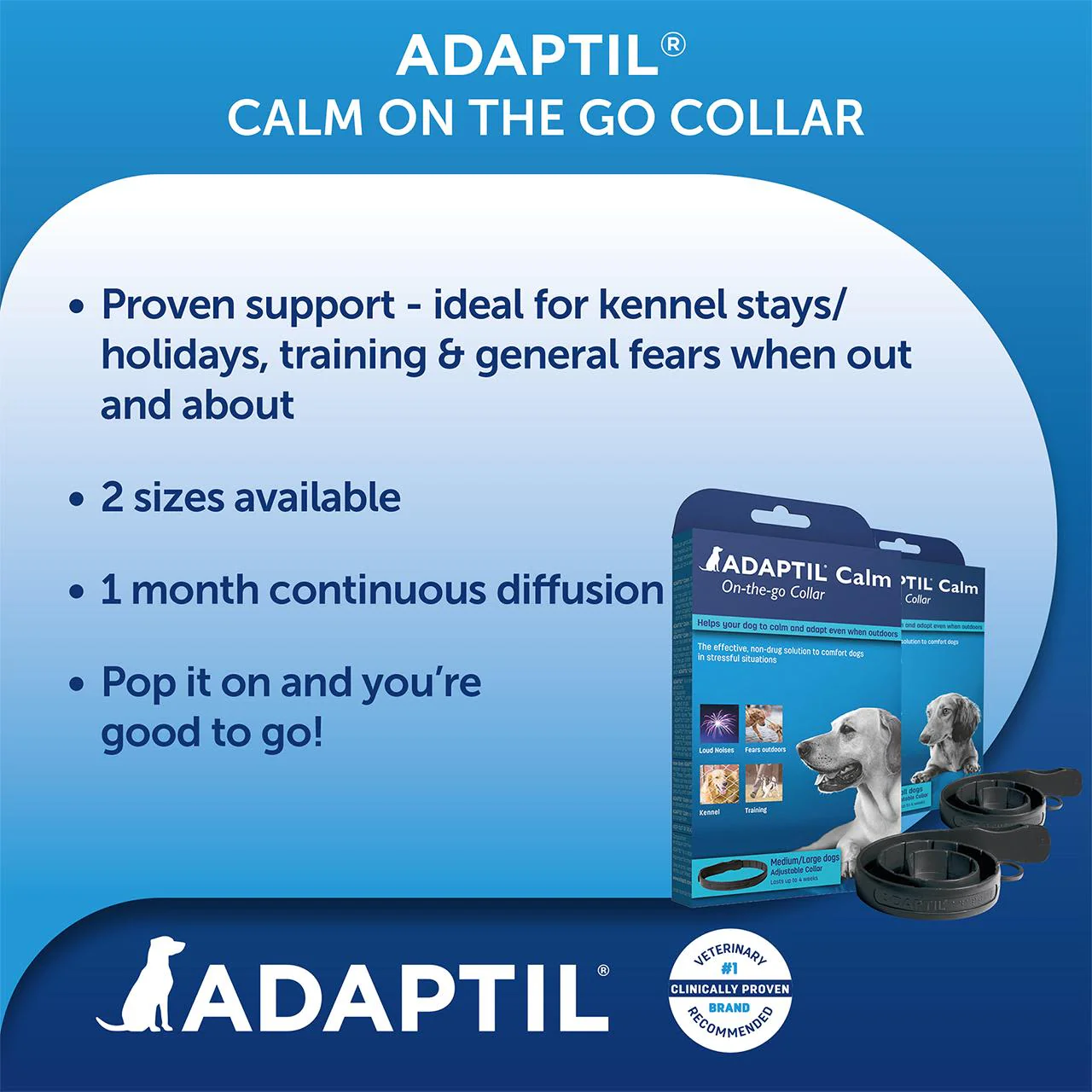 Adaptil Calm Dog Collar in Black - Image 3