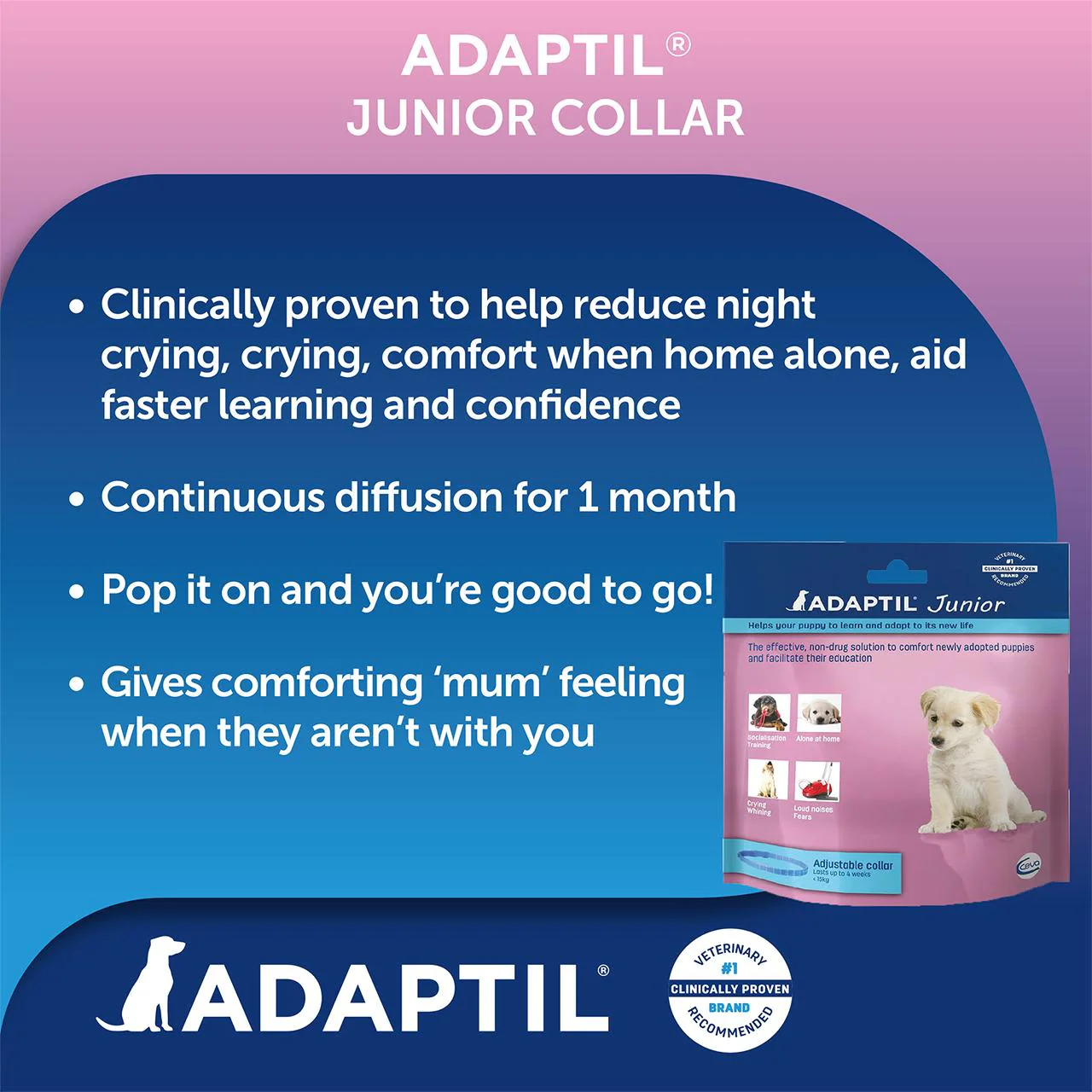 Adaptil Calm Dog Collar in Black - Image 4