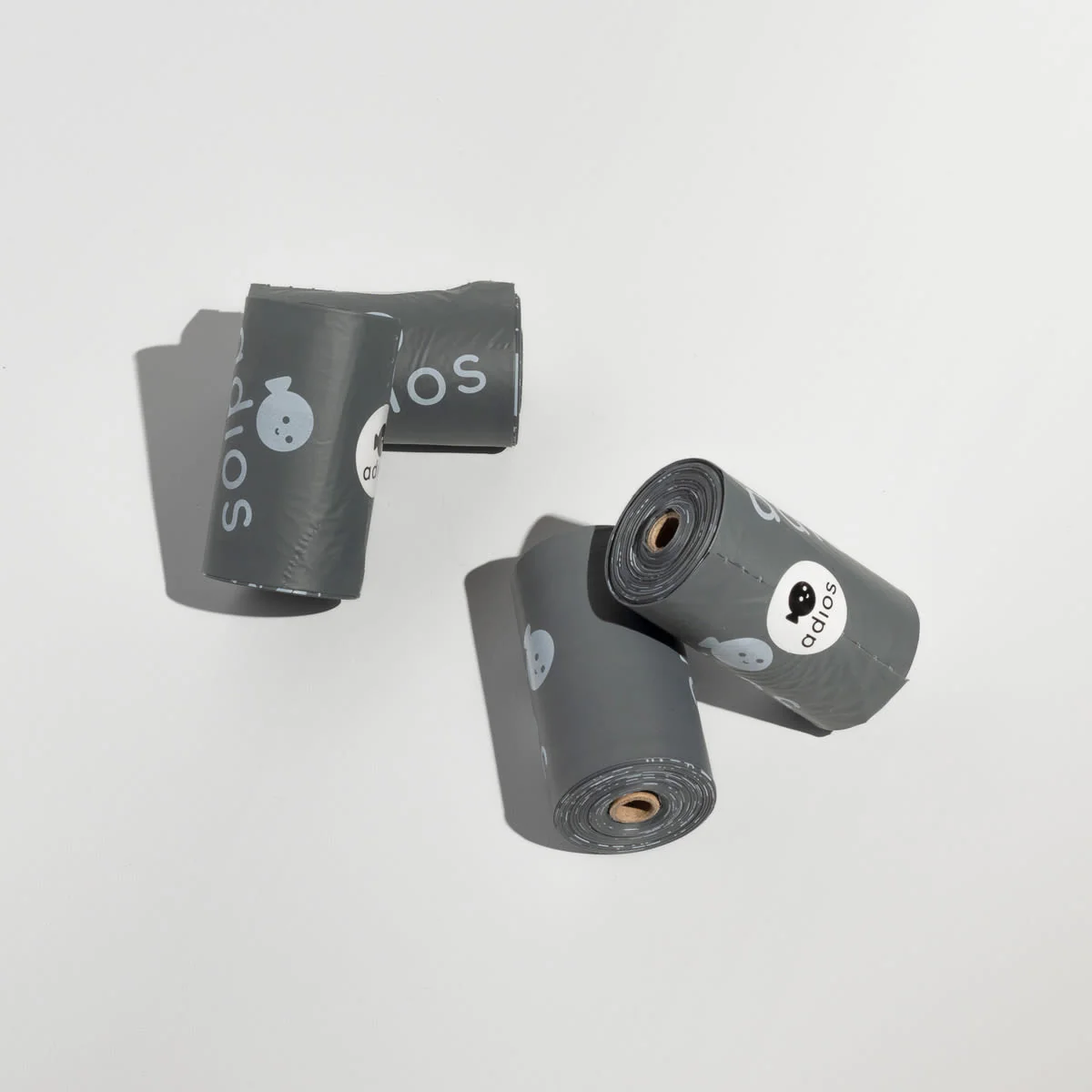 Adios Plastic Compostable Grey Non Handle Poo Bags - Image 5