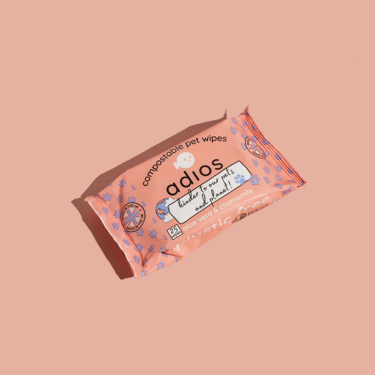 Adios Plastic Compostable Pet Wipes - Image 2
