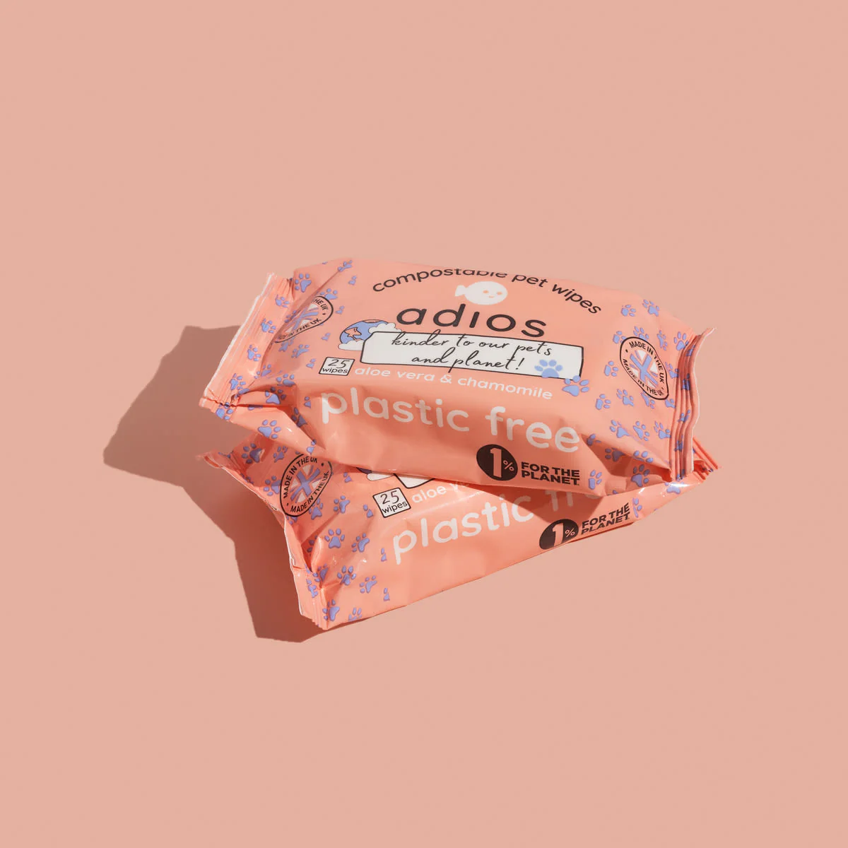Adios Plastic Compostable Pet Wipes - Image 4