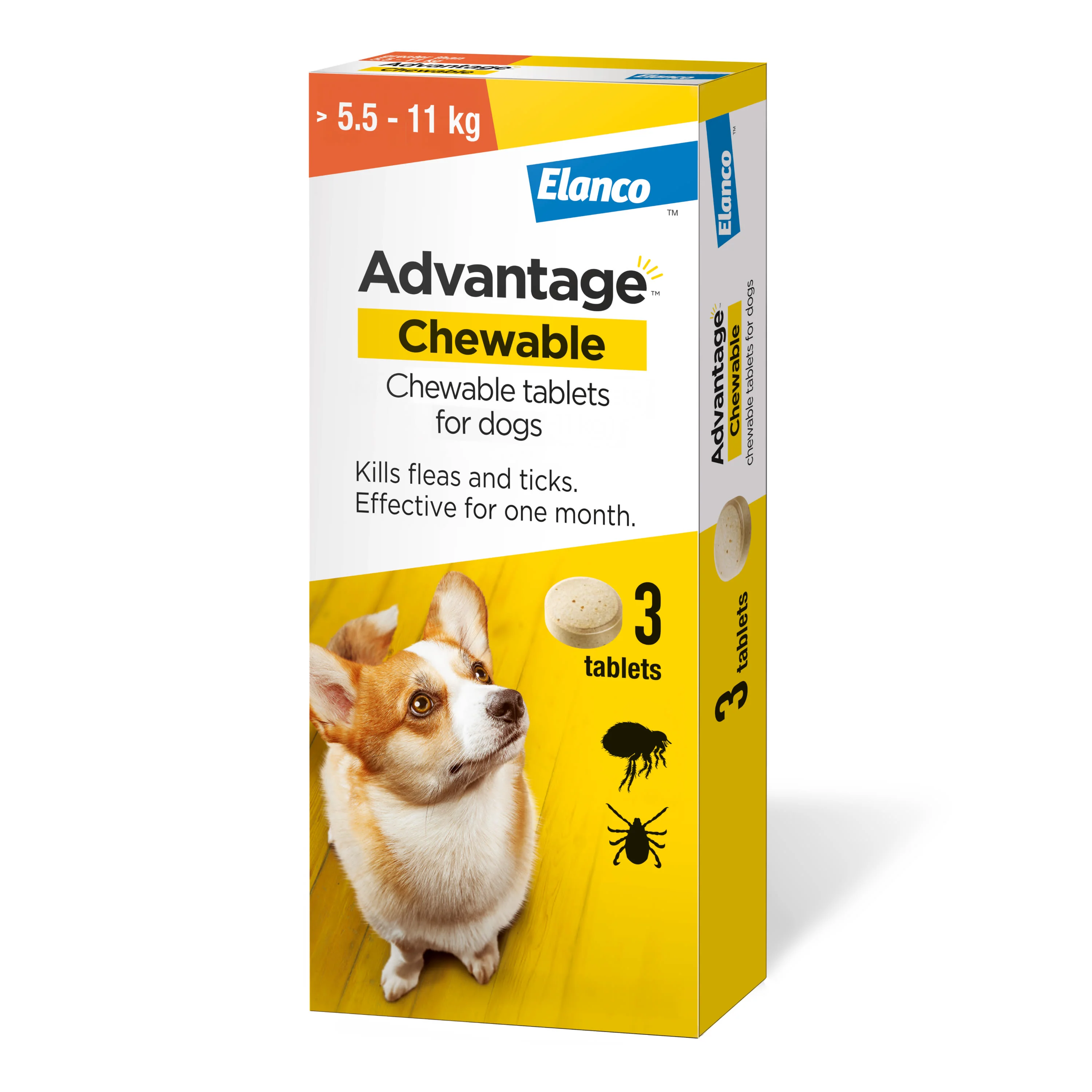 Advantage Chewable Flea and Tick Protection for Dogs - 3 Pack - Image 3