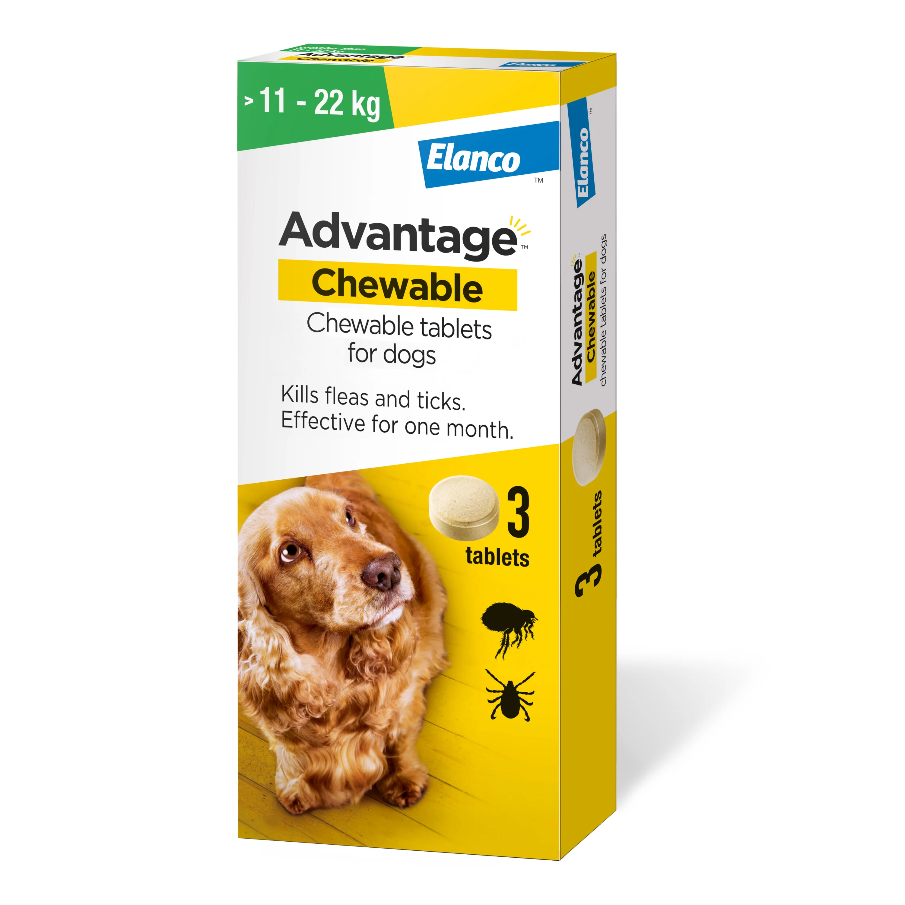 Advantage Chewable Flea and Tick Protection for Dogs - 3 Pack - Image 4