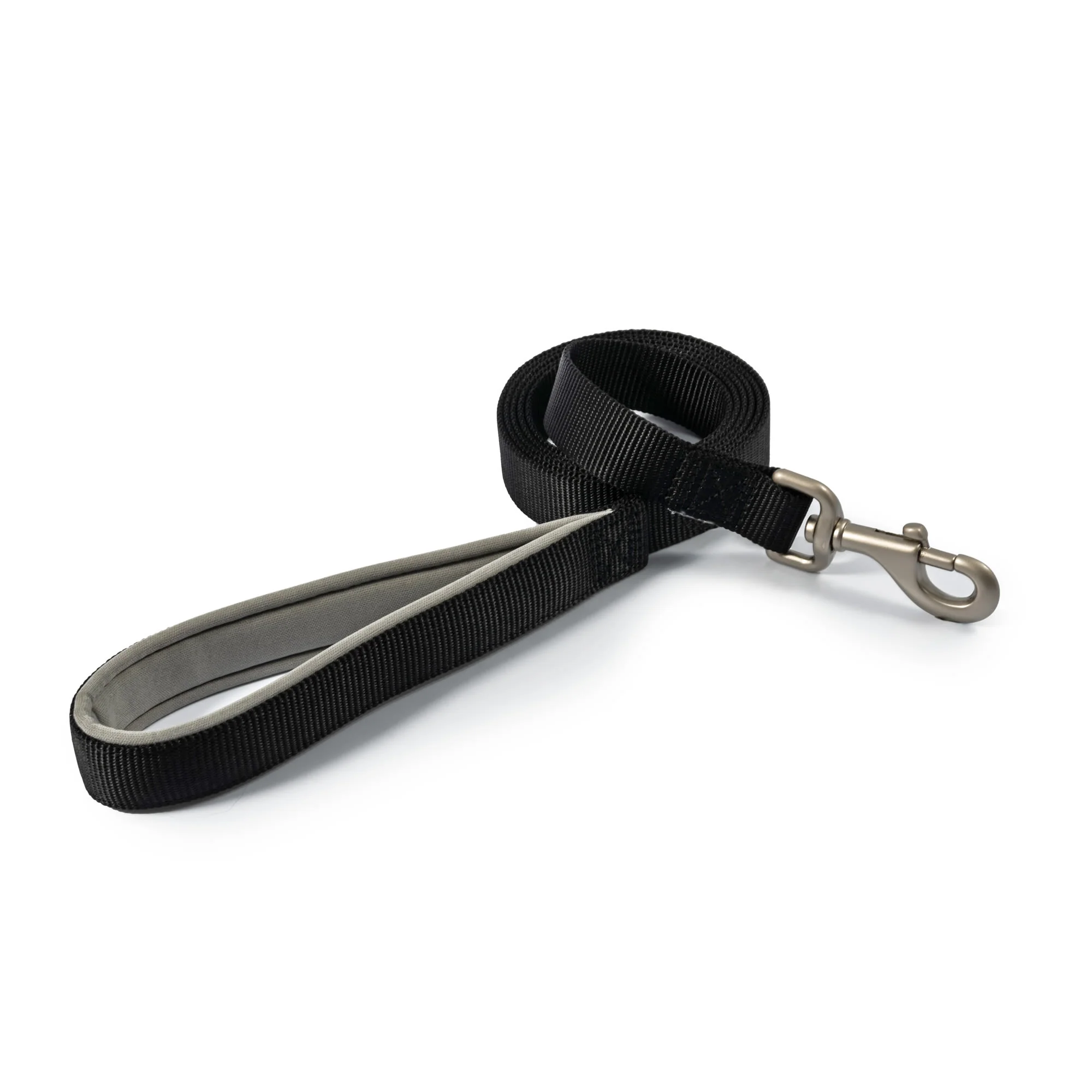 Ancol Viva Nylon Padded Snap Dog Lead - Black