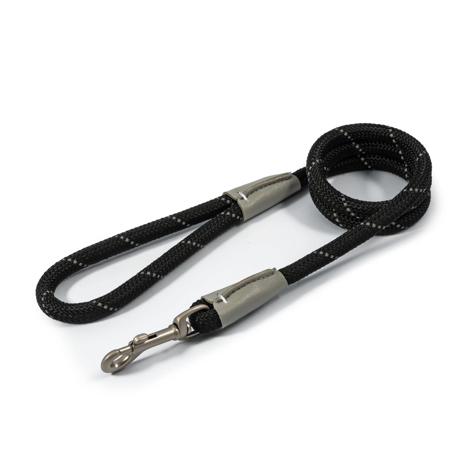 Ancol Viva Nylon Rope Snap Dog Lead - Black