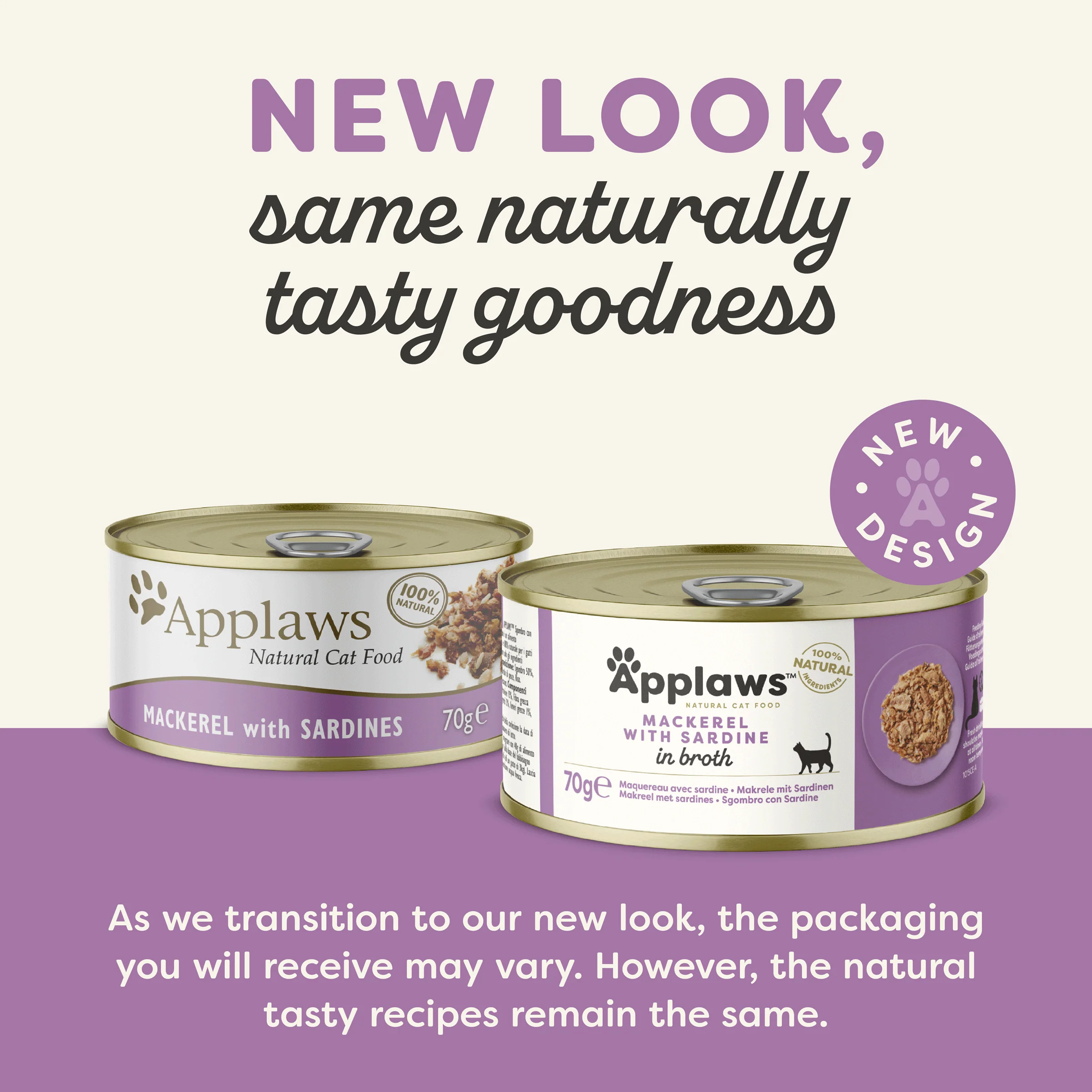 Applaws Cat Tin 70g Mackerel with Sardine - Image 2