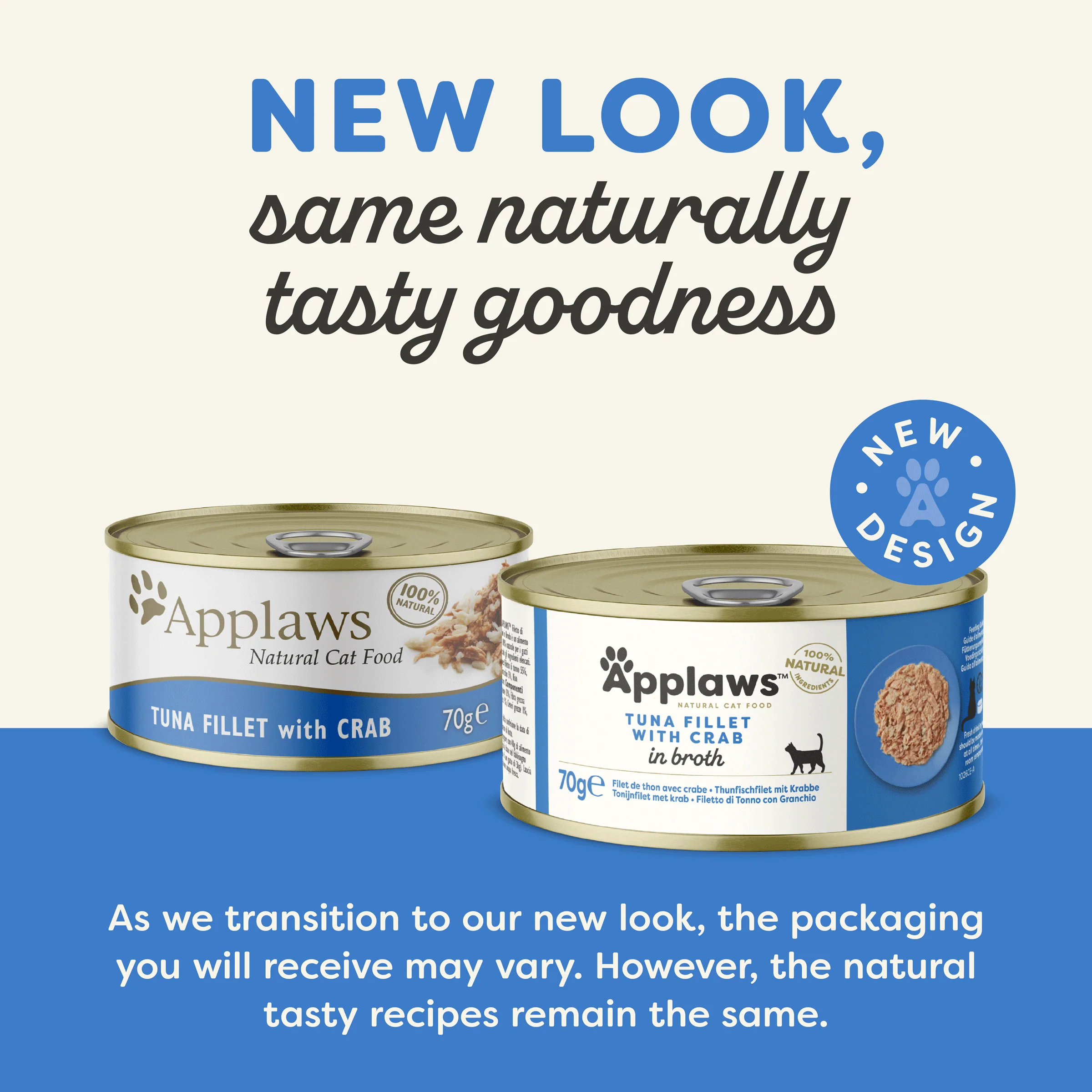Applaws Cat Tin 70g Tuna with Crab - Image 2