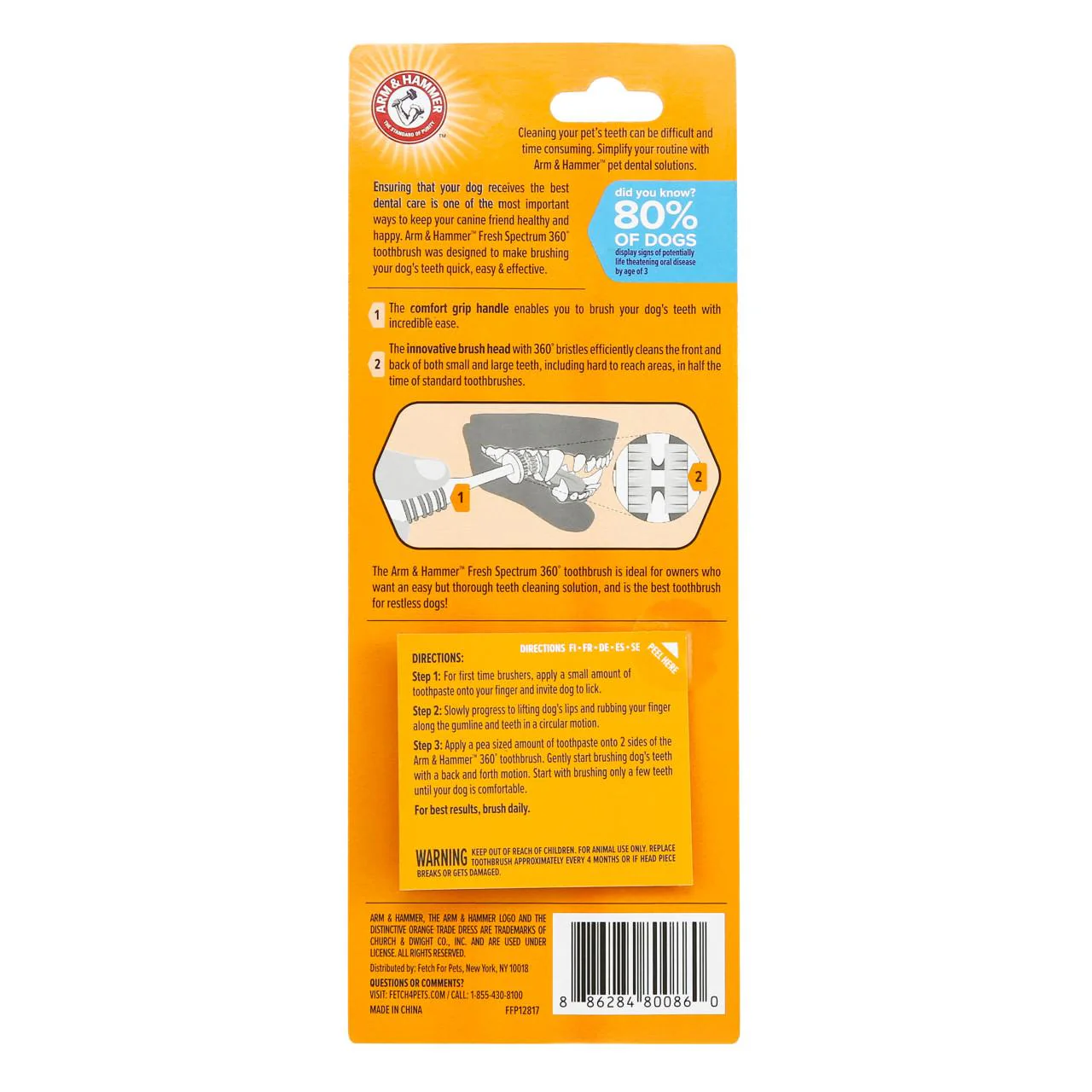 Arm & Hammer Fresh 360 Toothbrush for Dog - Image 3
