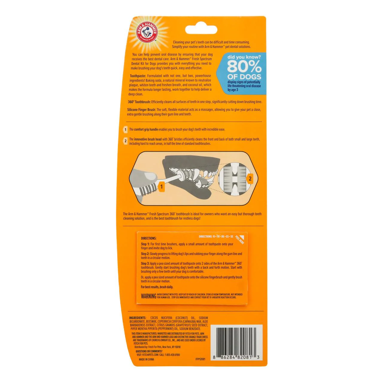 Arm & Hammer Fresh Coconut Dental Kit Dog - Image 3