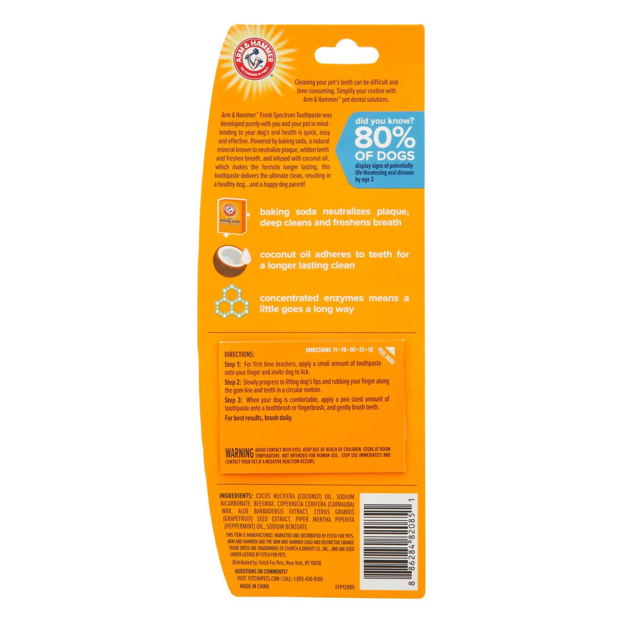 Arm & Hammer Fresh Coconut Mint Toothpaste Dog - Image 4