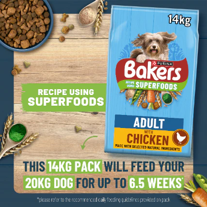Bakers Adult Dry Dog Food with Chicken and Vegetable - Image 3