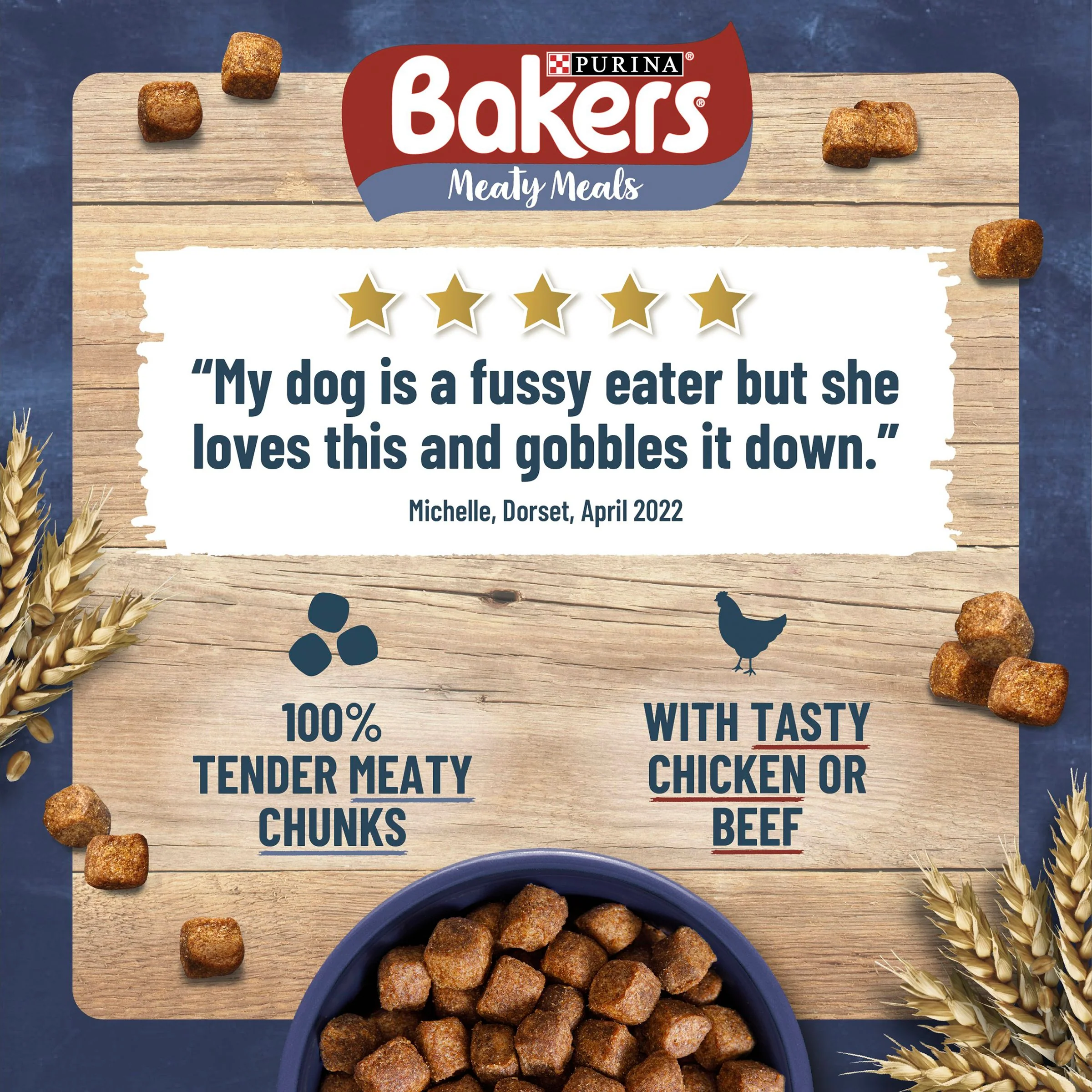 Bakers Meaty Meals Chicken Adult Dry Dog Food - Image 7