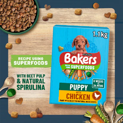 Bakers Puppy Dry Dog Food with Chicken and Vegetable - Image 2