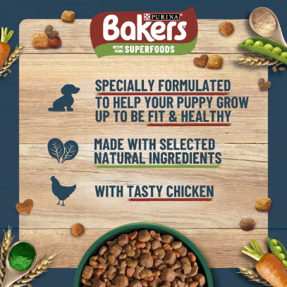 Bakers Puppy Dry Dog Food with Chicken and Vegetable - Image 3
