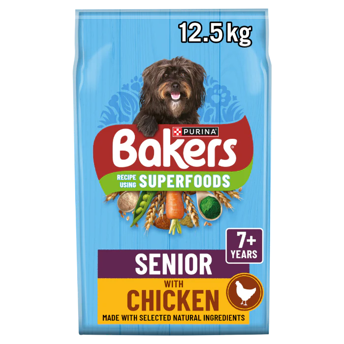 Bakers Senior Dry Dog Food with Chicken and Vegetable - Image 2
