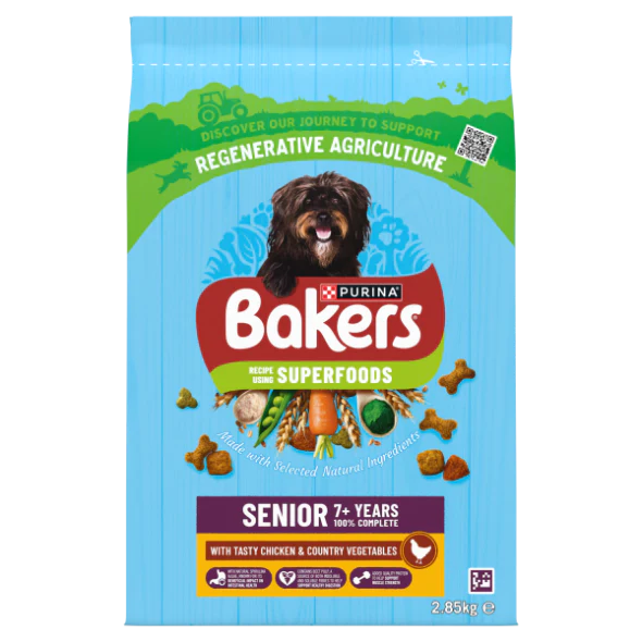 Bakers Senior Dry Dog Food with Chicken and Vegetable - Image 3