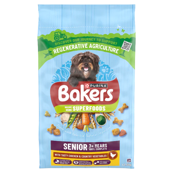 Bakers Senior Dry Dog Food with Chicken and Vegetable - Image 4