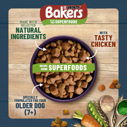 Bakers Senior Dry Dog Food with Chicken and Vegetable - Image 6
