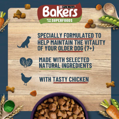 Bakers Senior Dry Dog Food with Chicken and Vegetable - Image 7
