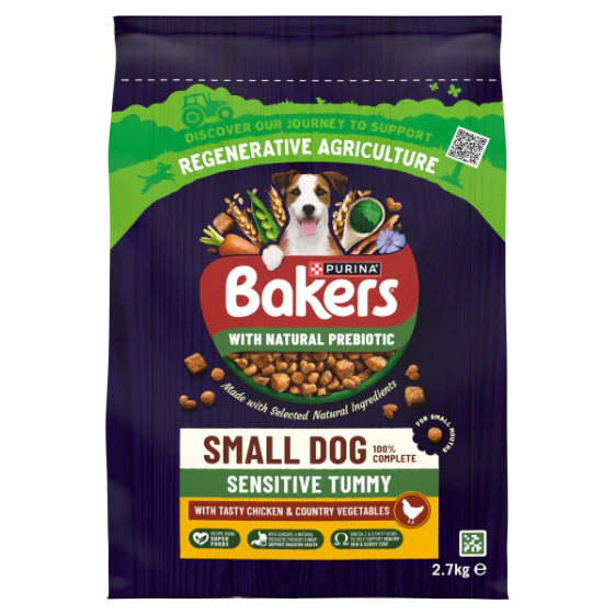 Bakers Small Dry Dog Food Sensitive Tummy with Chicken - Image 2
