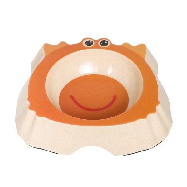 Bamboo Bowl Monster Shaped Cat & Dog Single Bowl - Image 2