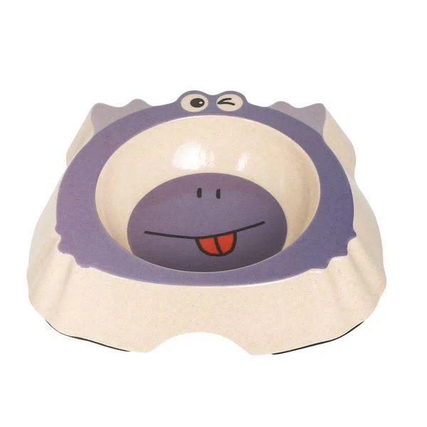 Bamboo Bowl Monster Shaped Cat & Dog Single Bowl - Image 3