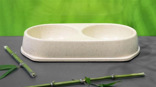 Bamboo Bowl Natural Cat & Dog Double Bowl - Image 5