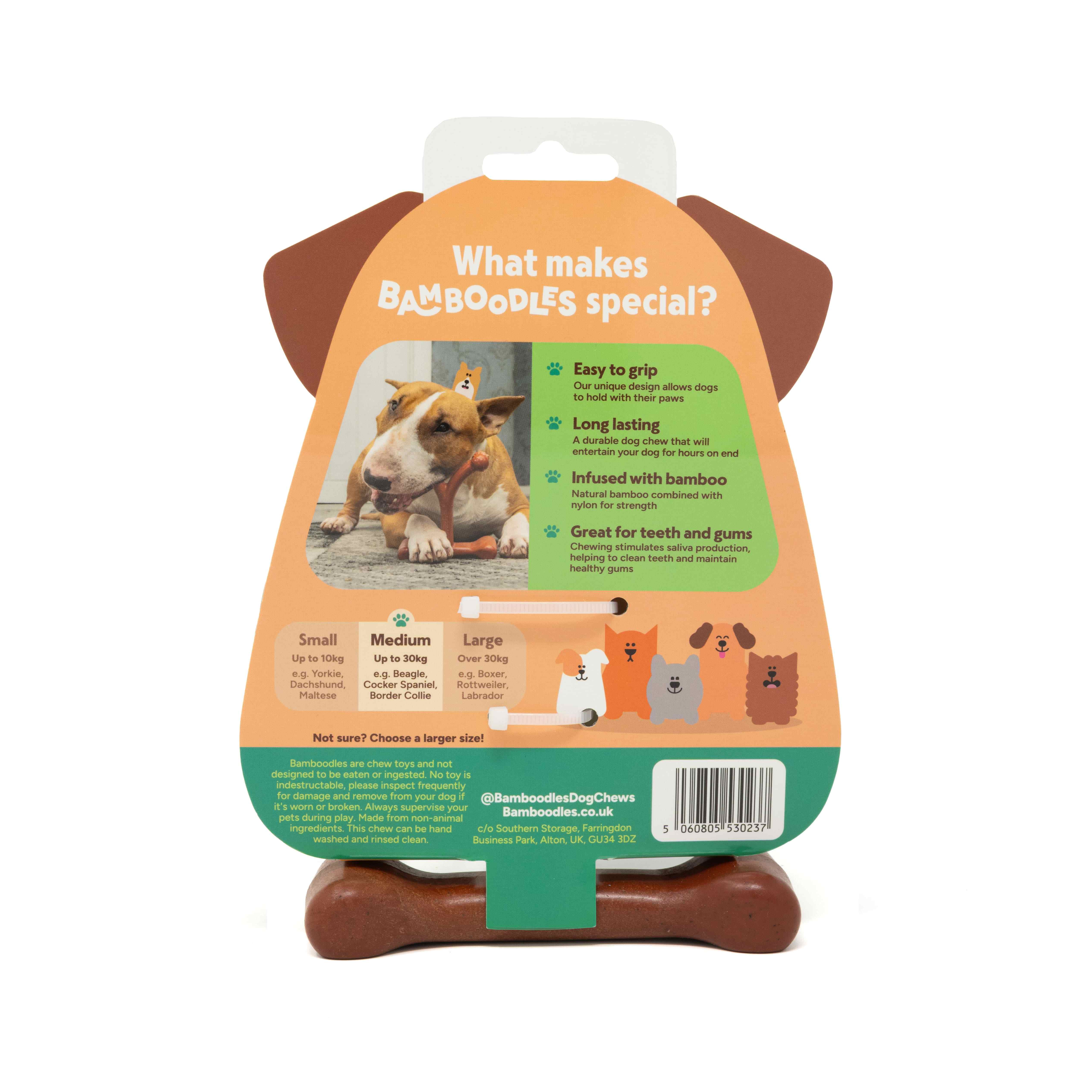 Bamboodles Y-Bone Chew Toy for Dogs - Bacon Flavour - Image 4