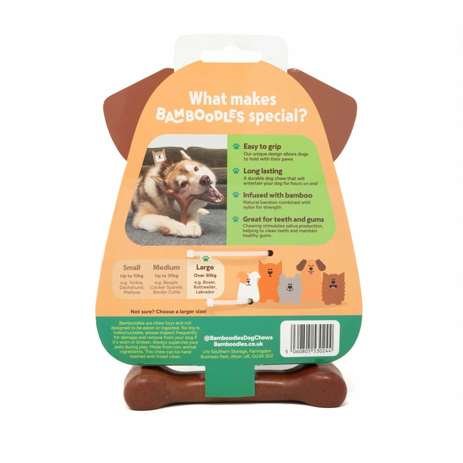 Bamboodles Y-Bone Chew Toy for Dogs - Bacon Flavour - Image 6