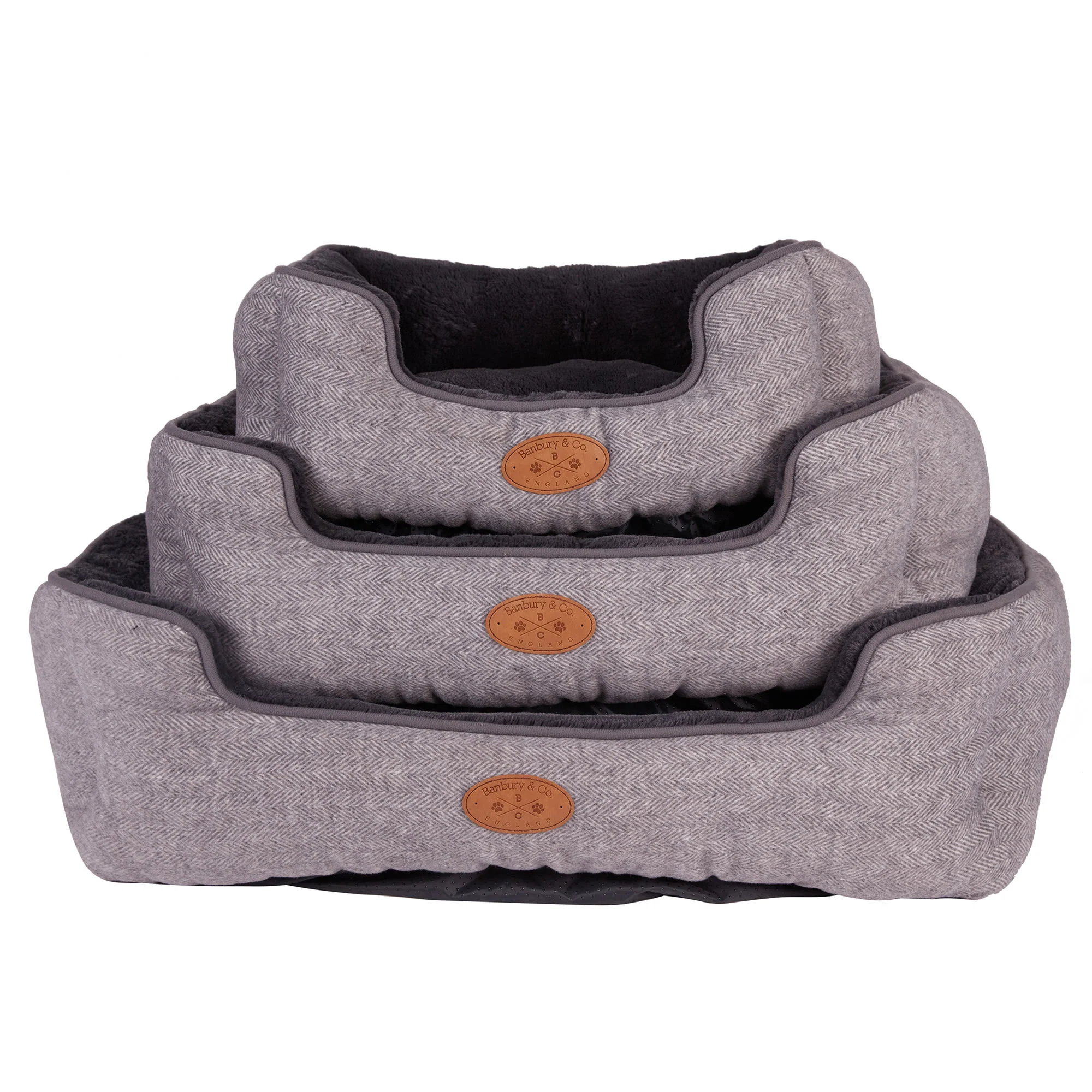 Banbury & Co Herringbone Square Dog Bed - Image 10