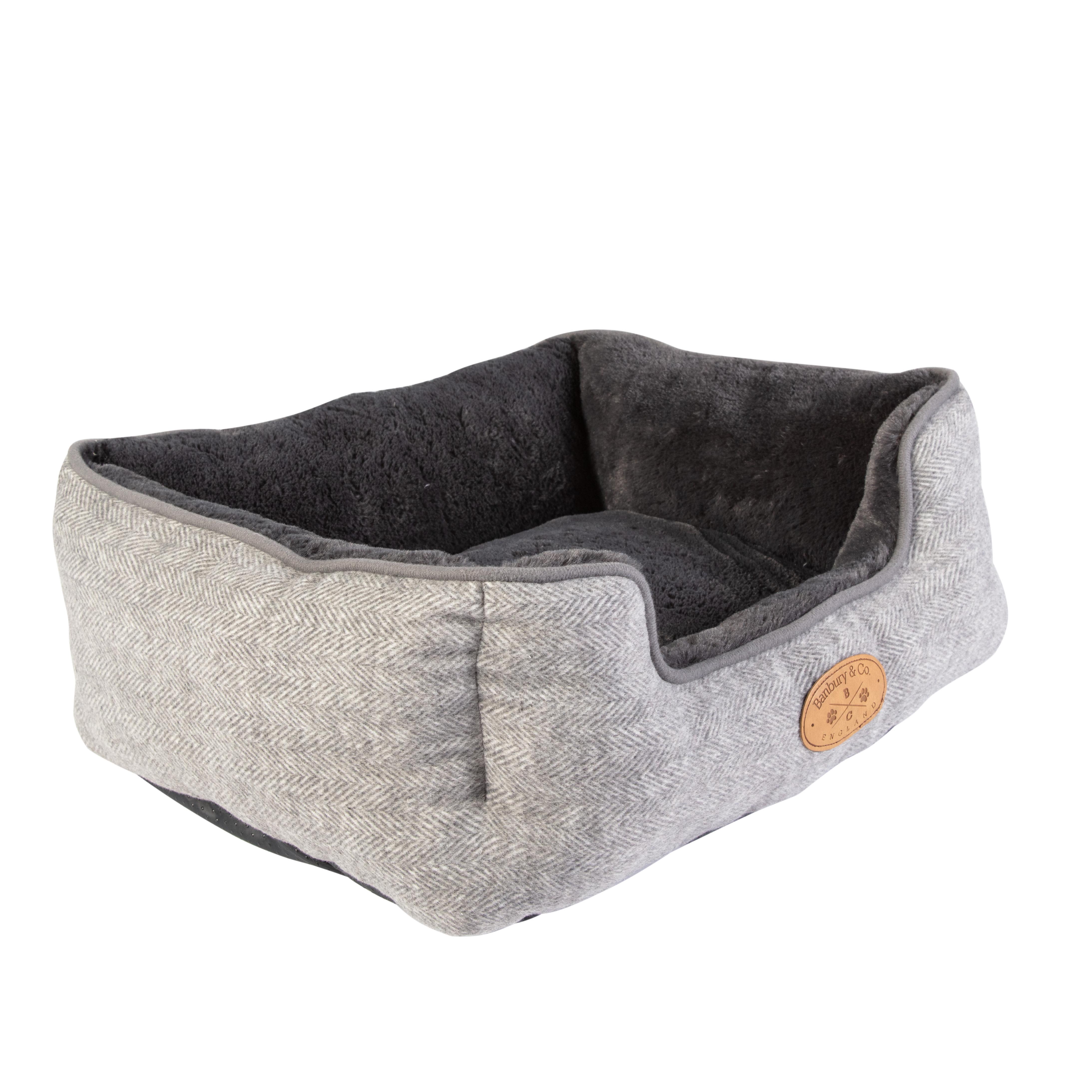 Banbury & Co Herringbone Square Dog Bed - Image 12