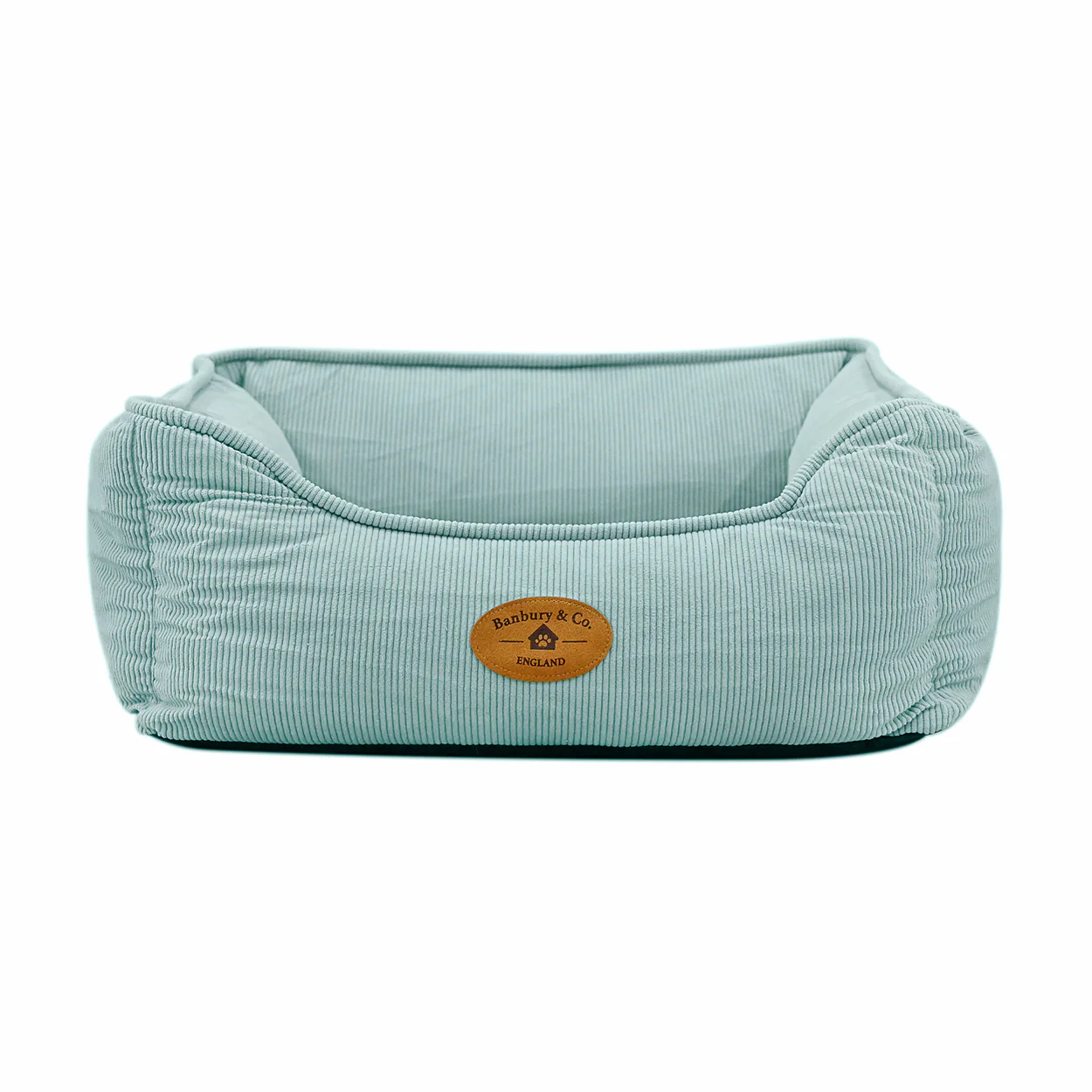 Banbury & Co Rural Retreats Seafoam Corduroy Box Dog Bed - Image 5