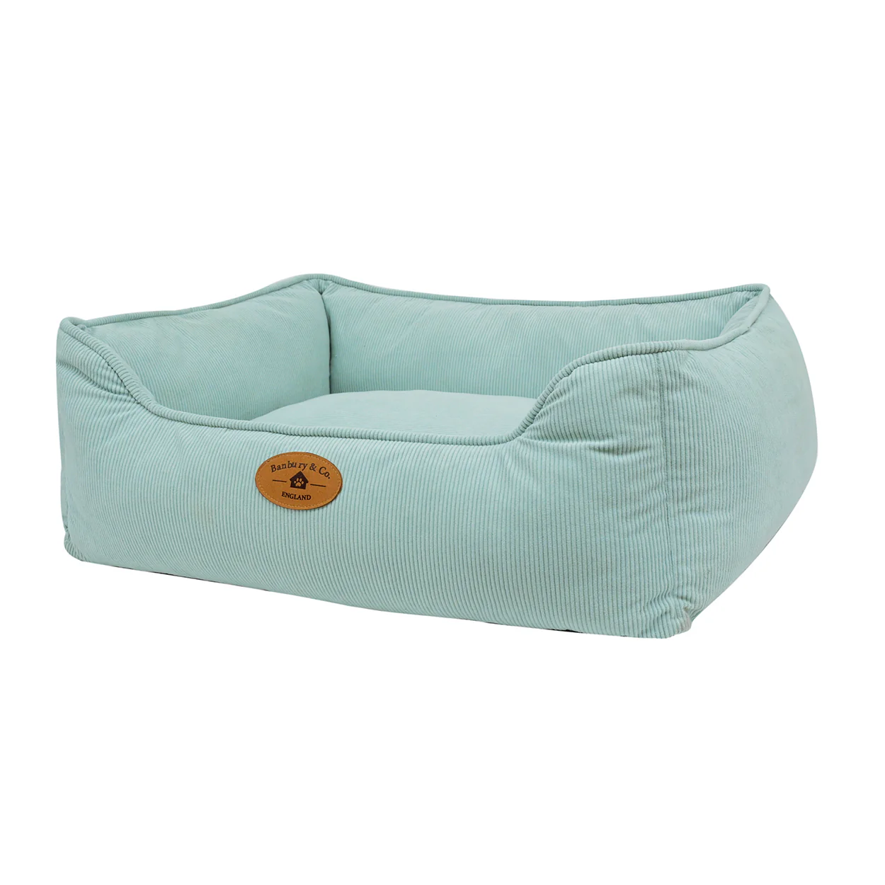 Banbury & Co Rural Retreats Seafoam Corduroy Box Dog Bed - Image 7