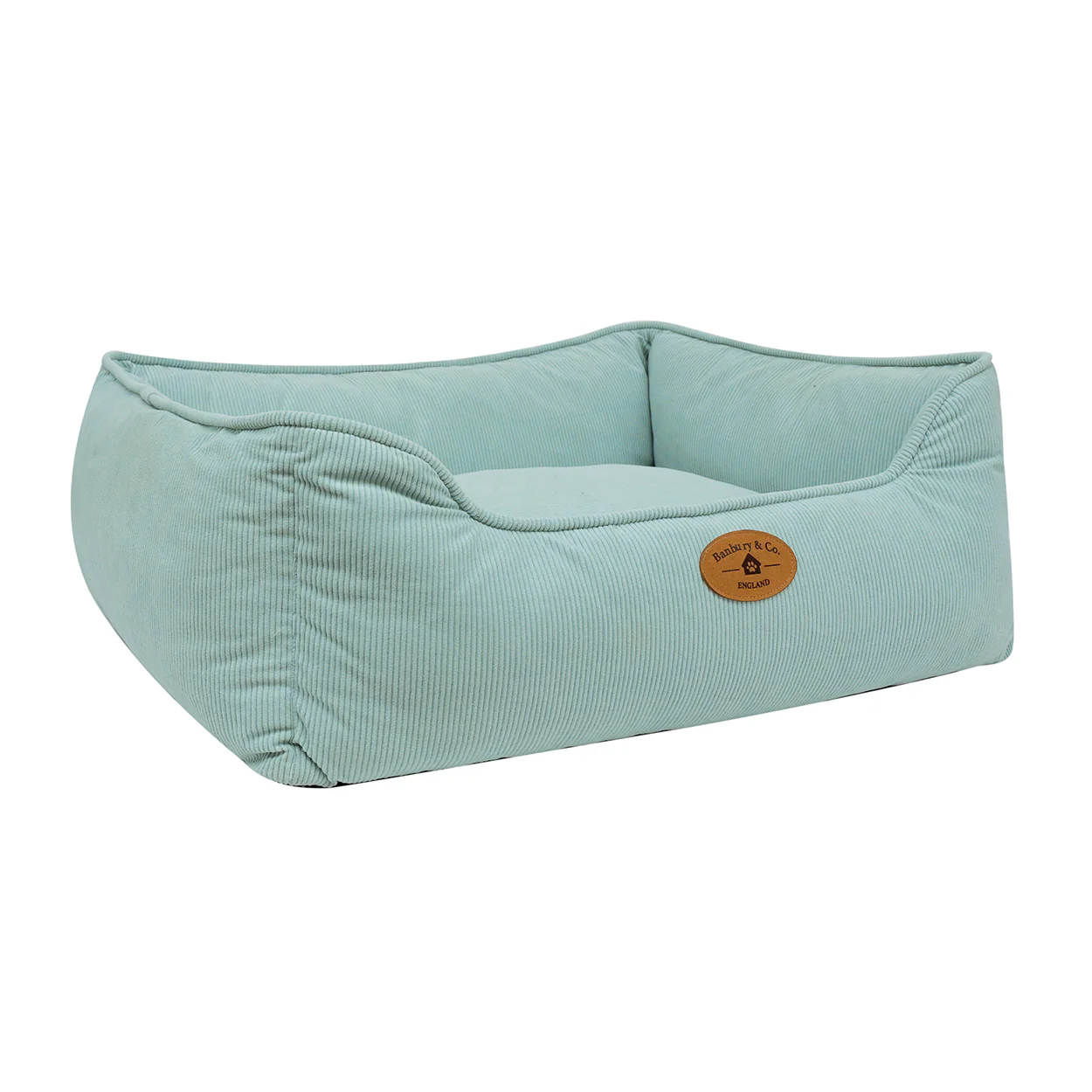 Banbury & Co Rural Retreats Seafoam Corduroy Box Dog Bed - Image 8