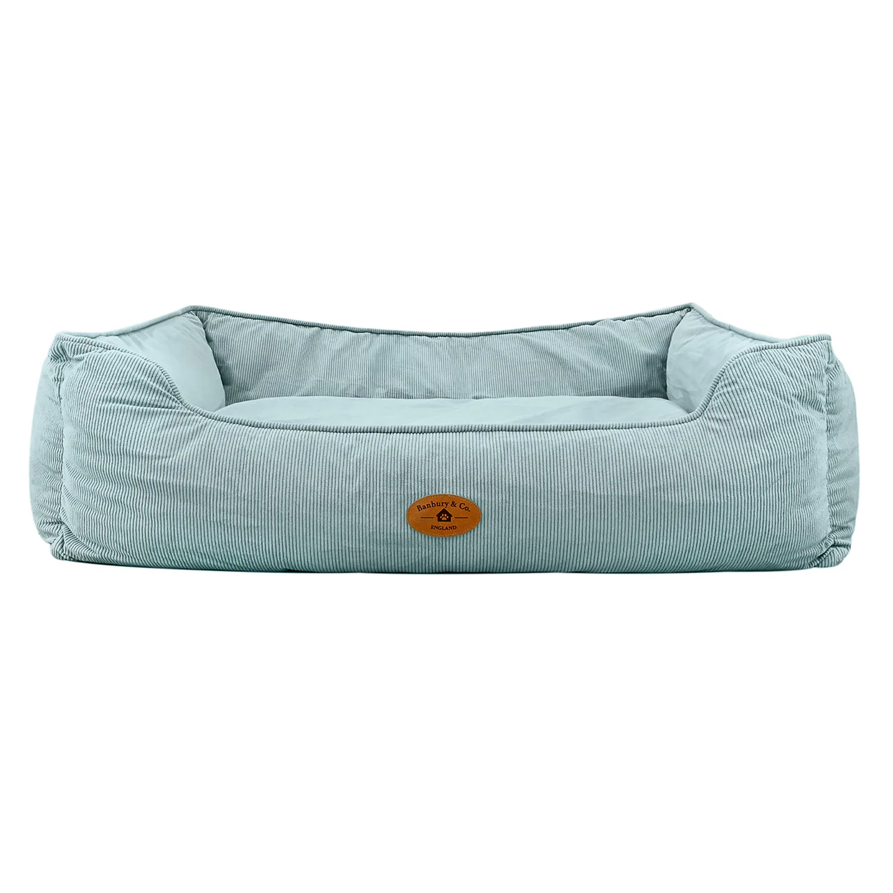Banbury & Co Rural Retreats Seafoam Corduroy Box Dog Bed - Image 9