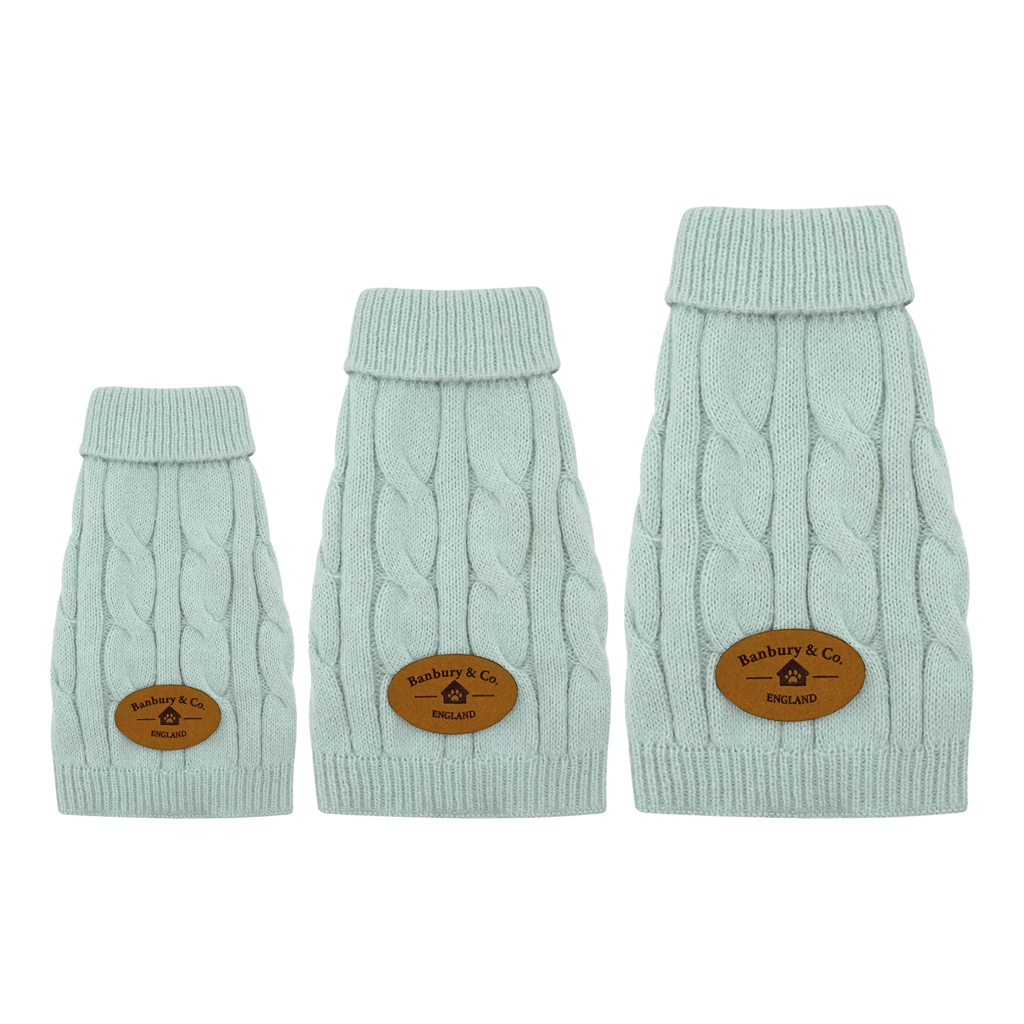 Banbury & Co Rural Retreats Seafoam Knit Dog Jumper - Image 7