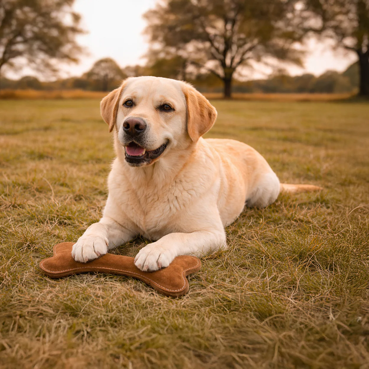 Banbury & Co Rural Retreats Suede Bone Dog Toy - Image 3