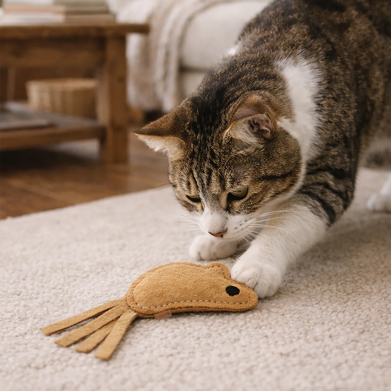 Banbury & Co Rural Retreats Suede Mice Cat Toy - 2 Pack - Image 3