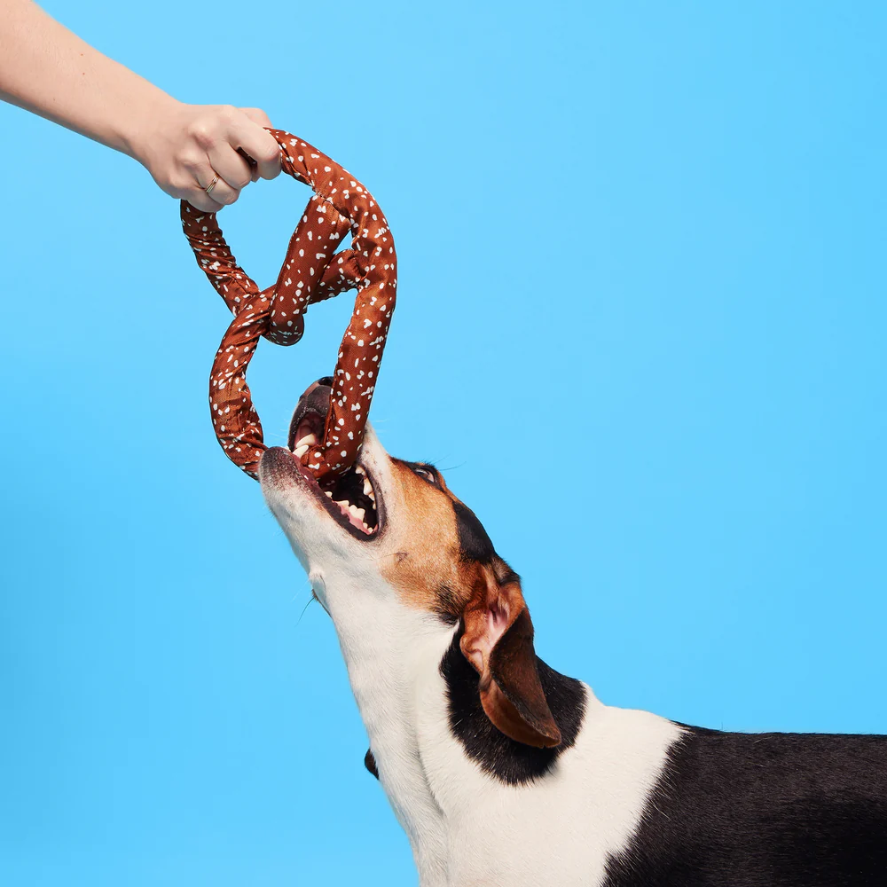 BARK Paula's Park Slope Pretzel Dog Toy - Image 2