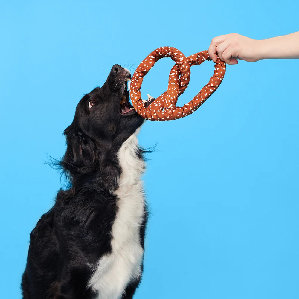 BARK Paula's Park Slope Pretzel Dog Toy - Image 3