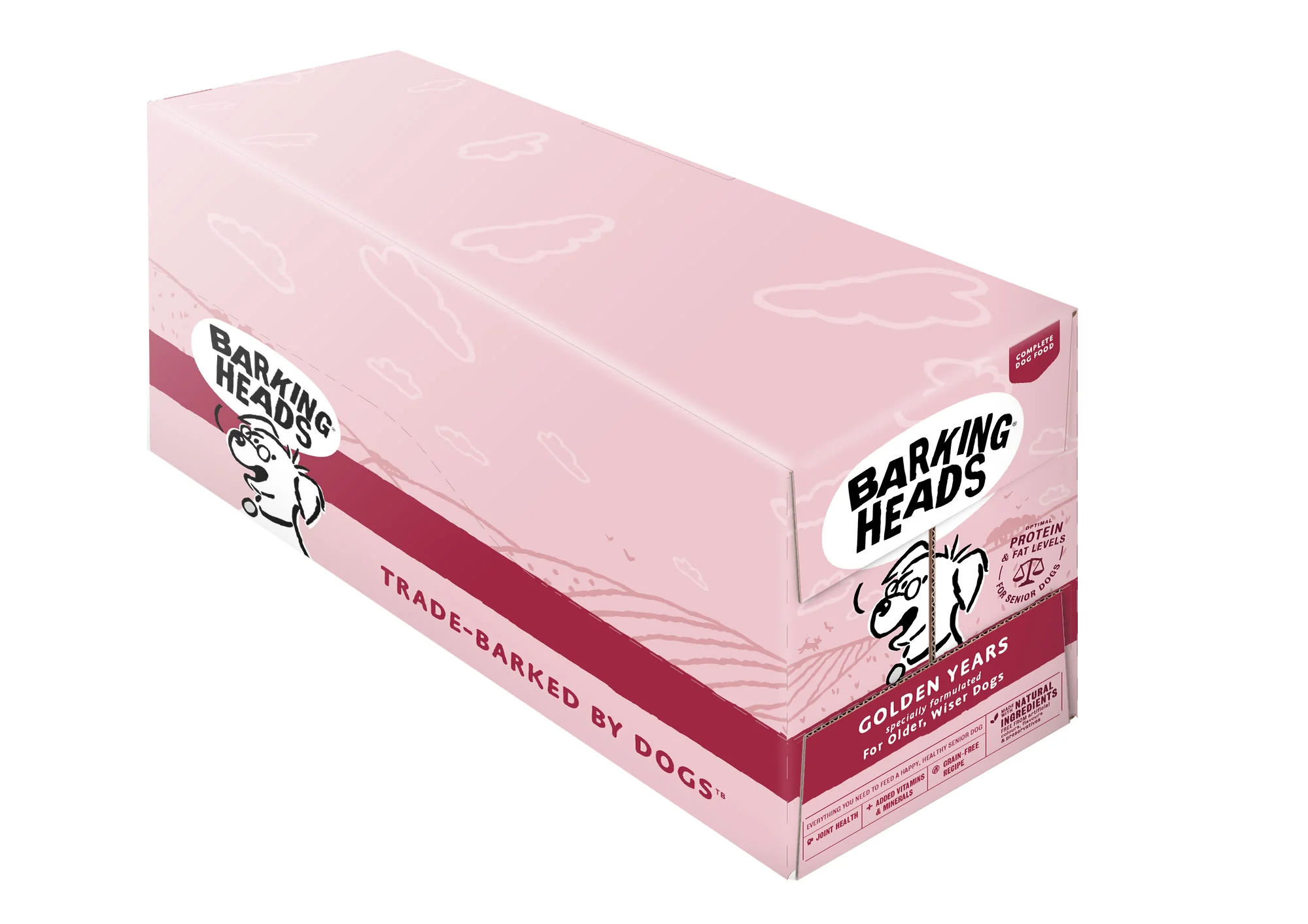 Barking Heads Golden Years Senior 7+ Wet Dog Food in Pouches - Chicken & Salmon - Image 3
