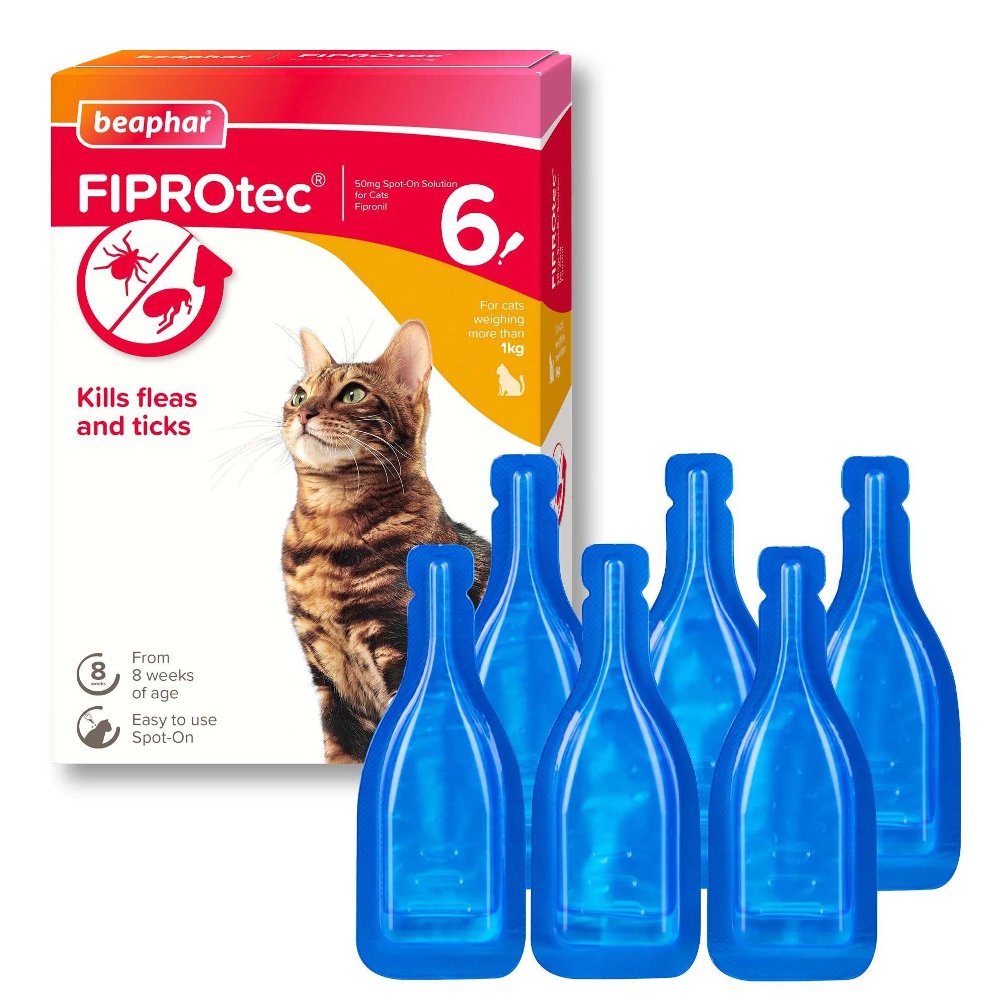 Beaphar FIPROtec Flea & Tick Spot-On Solution for Cats - Image 2