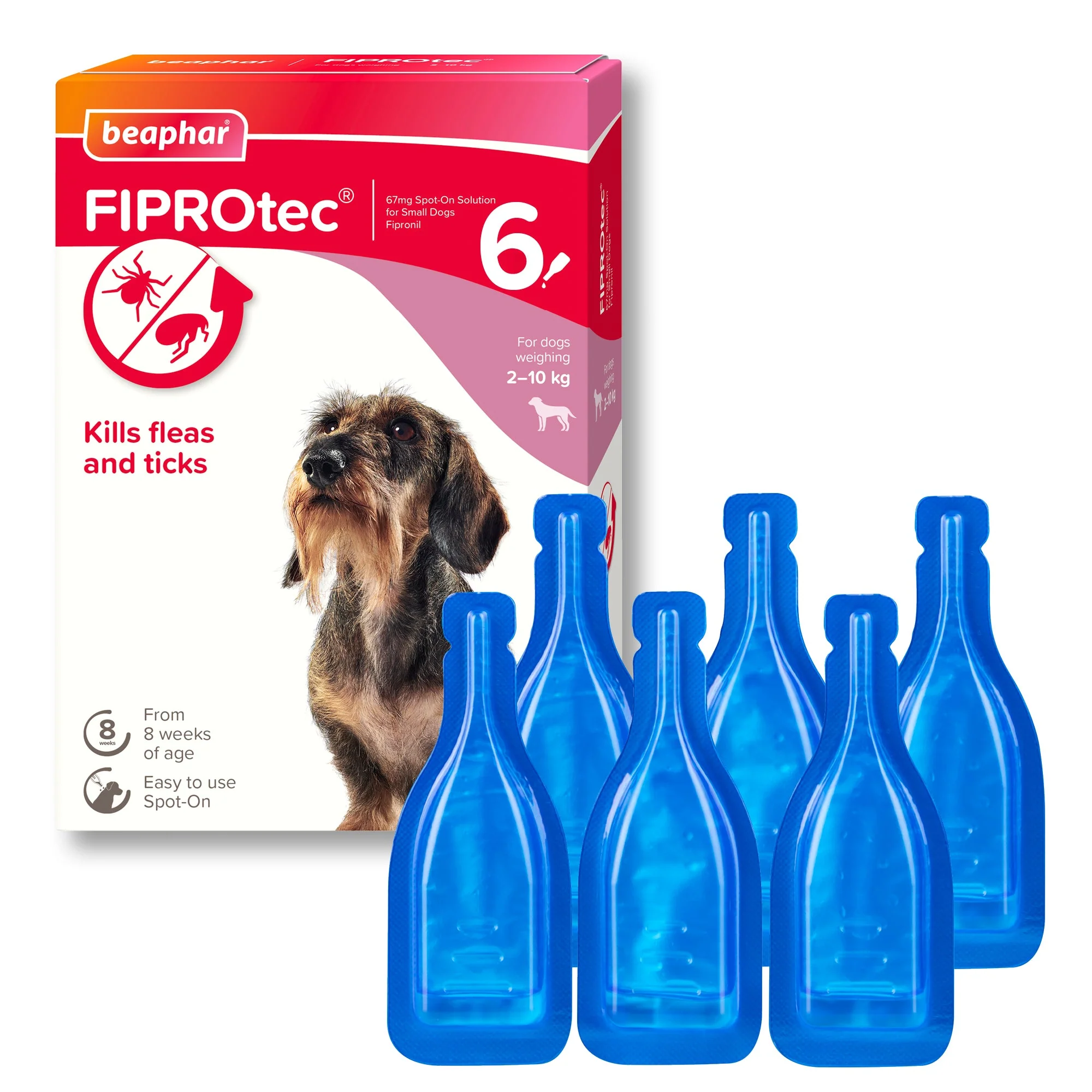 Beaphar FIPROtec Flea & Tick Spot-On Solution for Small Dogs (2-10kg) - Image 2