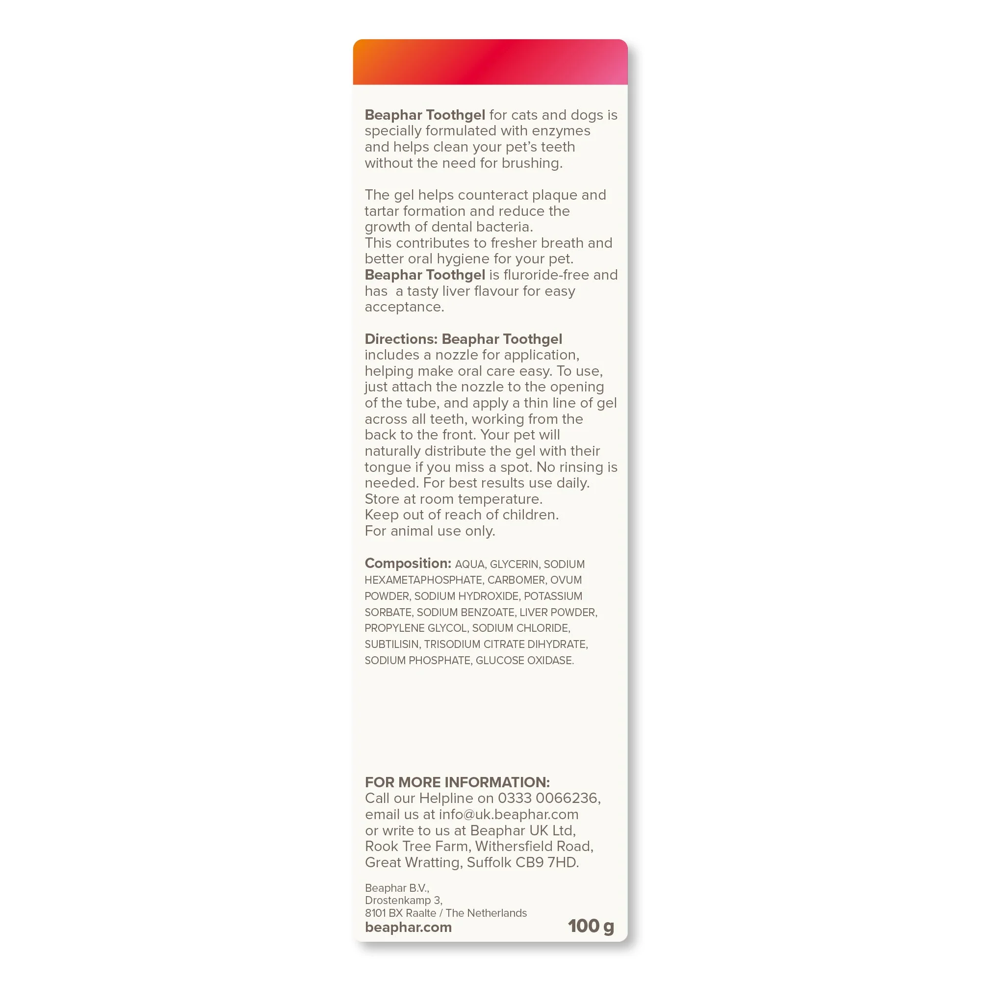 Beaphar Liver Flavour Toothgel for Dogs & Cats - Image 2