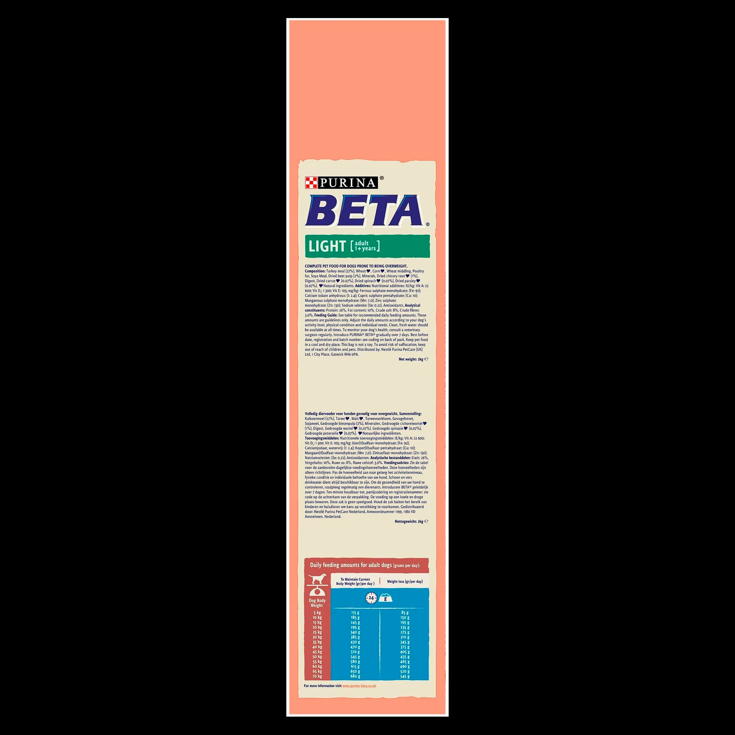 BETA Light Adult Dry Dog Food - Turkey - Image 7