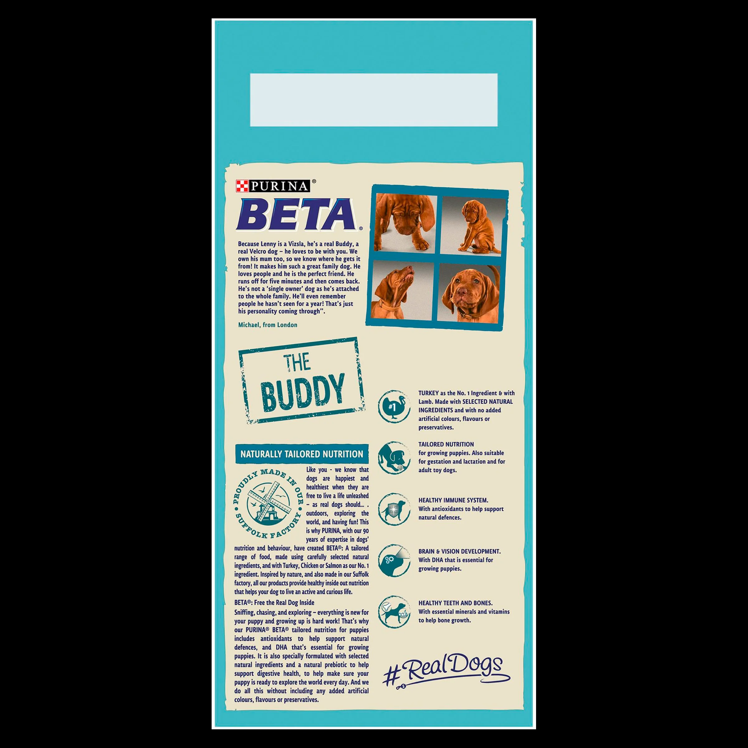 BETA Puppy Turkey & Lamb Dry Dog Food 2kg - Image 5