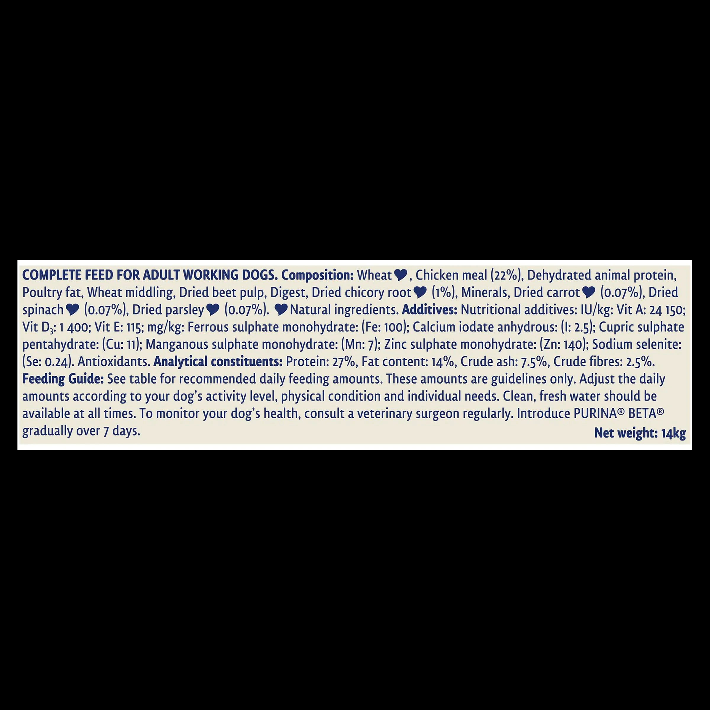 BETA Working Adult Dry Dog Food - Chicken - Image 9